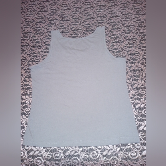 Jasmine Rose Light Gray Tank Top - Picture 3 of 3